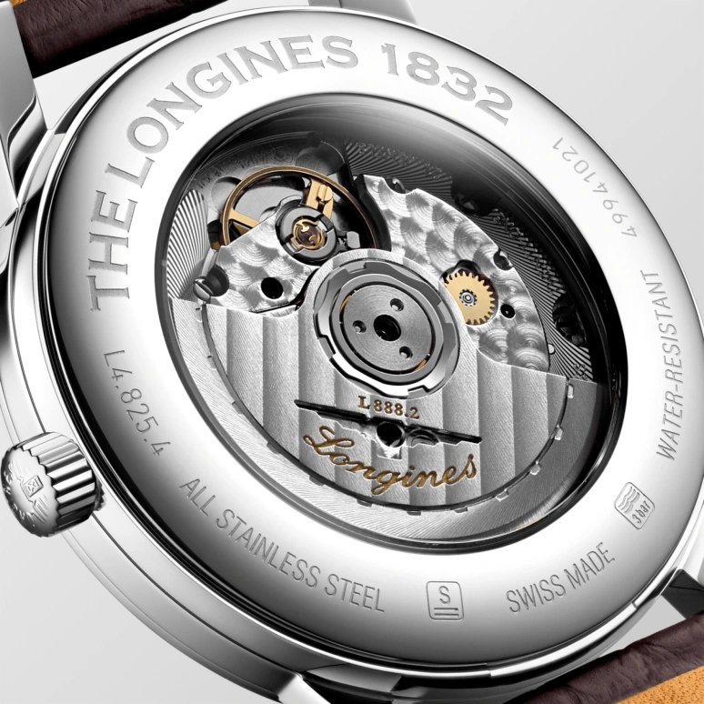 Longines,1832 40mm,40mm,Stainless Steel,Beige,Automatic,Date,64hours,L4,L4.825.4.92.2