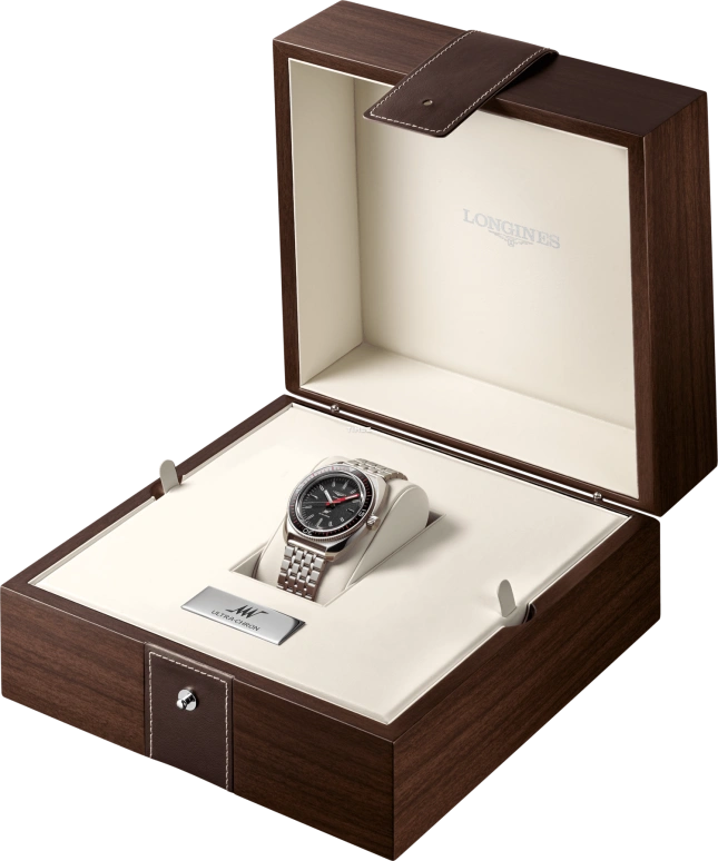 Longines,Ultra‑Chron 43mm,43mm,Stainless Steel,Black,Automatic,52hours,In-house Caliber,L2,L2.836.4.52.6