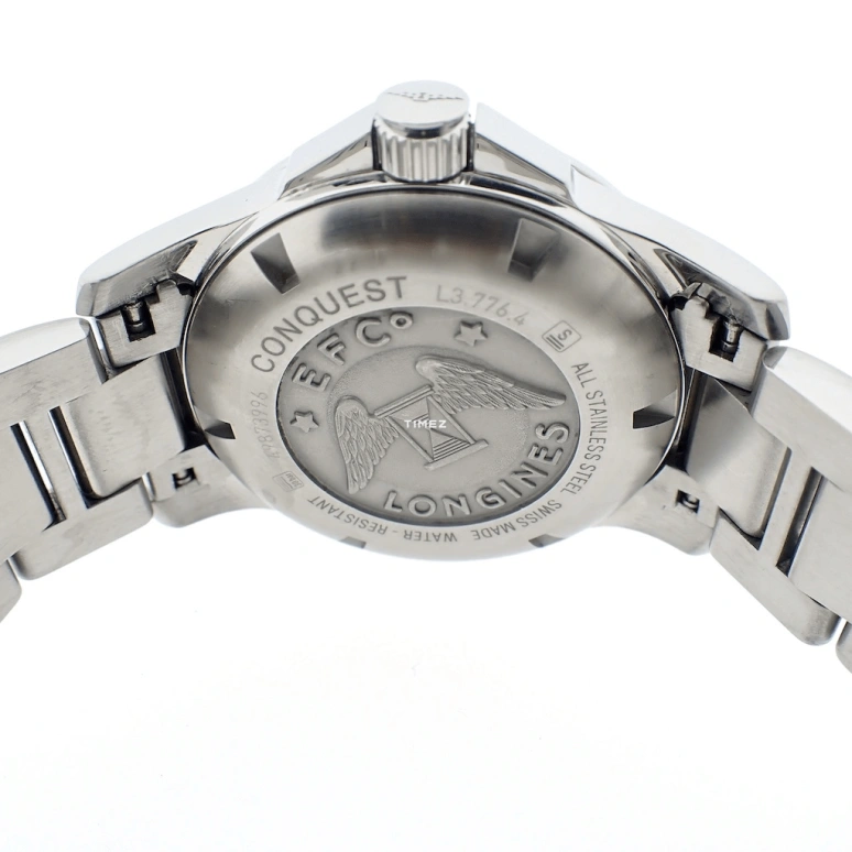 Longines,Conquest 39mm,39mm,Stainless Steel,White,Automatic,Day,72hours,L3,L3.776.4.16.6