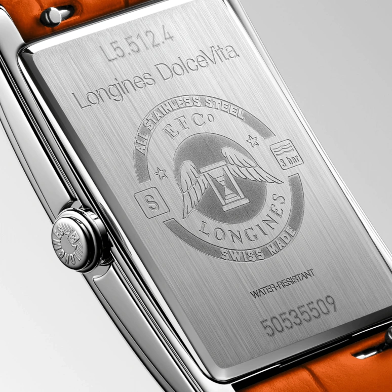 Longines,DolceVita 23mm,23mm,Stainless Steel,Red,Quartz,26280hours,In-house Caliber,L5,L5.512.4.92.2