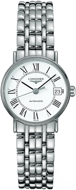 Longines,Presence 25.50mm,25.50mm,Stainless Steel,White,Automatic,Date,38hours,L4,L4.321.4.11.6