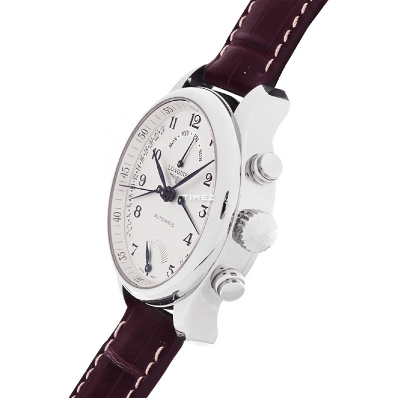 Longines,Master 41mm,41mm,Stainless Steel,White,Automatic,Date,Day,Power Reserve Indicator,Dule Time,48hours,In-house Caliber,L2,L2.714.4.78.3