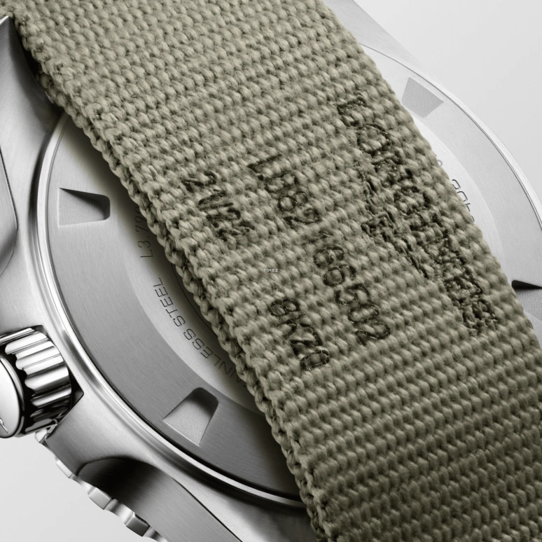 Longines,Sport 41mm,41mm,Stainless Steel,Green,Automatic,Day,Dule Time,L3,L3.790.4.06.2