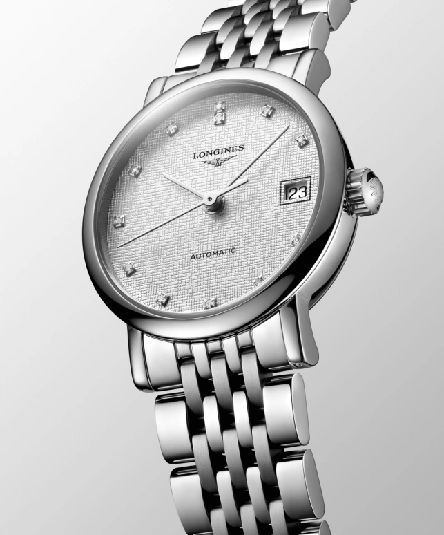 Longines,Elegant 25.50mm,25.50mm,Stainless Steel,Silver,Automatic,Day,40hours,L4,L4.309.4.79.6