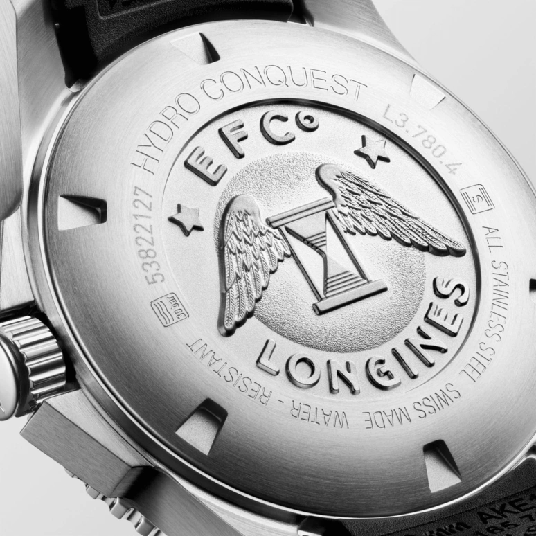 Longines,HydroConquest 39mm,39mm,Ceramic,Stainless Steel,Black,Automatic,Date,64hours,L3,L3.780.4.56.9