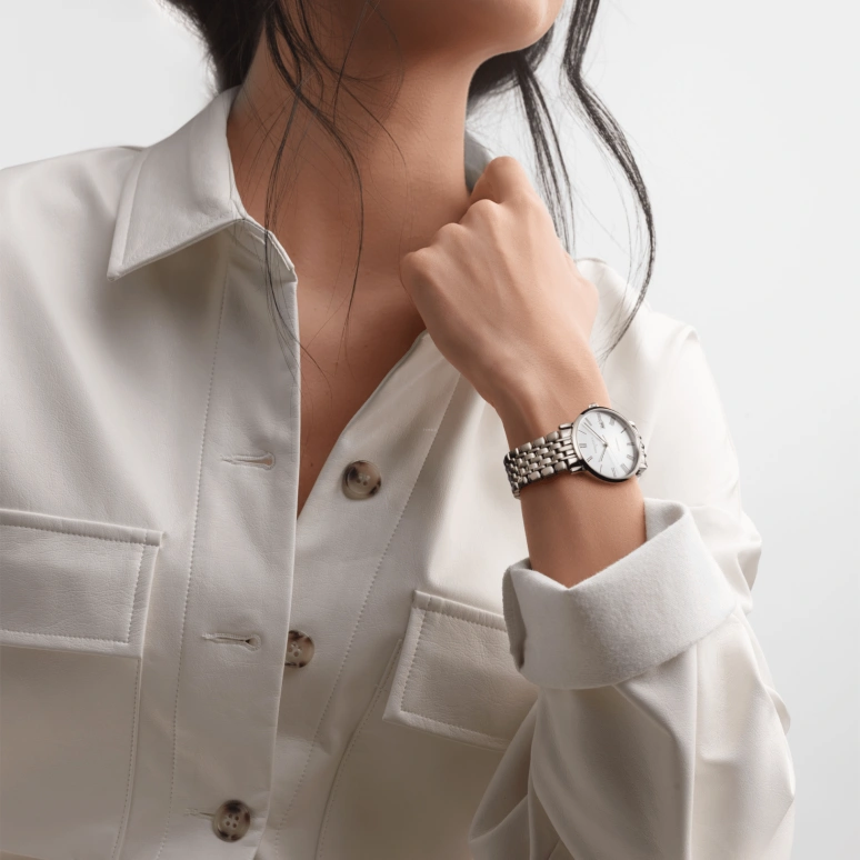 Longines,Elegant 39mm,39mm,Stainless Steel,White,Automatic,Date,65hours,L4,L4.910.4.11.6