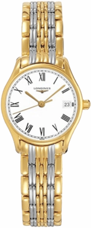 Longines,Lyre 25mm,25mm,Stainless Steel,White,Quartz,Date,Jumping Minutes,L4,L4.259.2.11.7