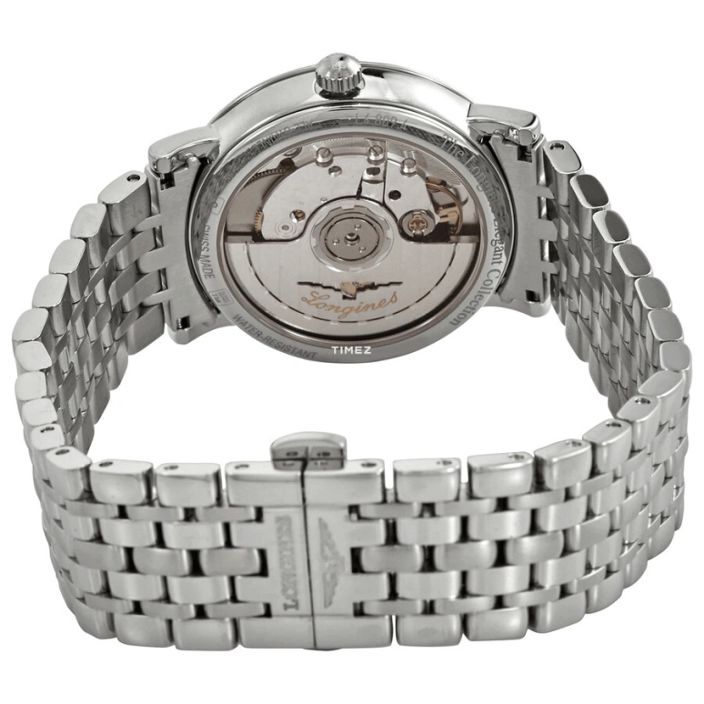 Longines,Elegant 34.50mm,34.50mm,Stainless Steel,Blue,Automatic,Day,65hours,L4,L4.809.4.92.6