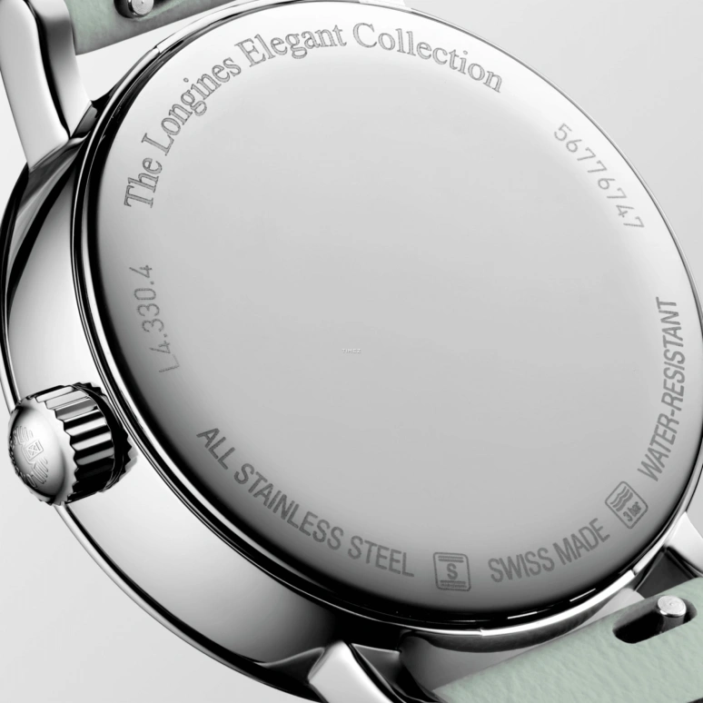 Longines,Elegant 36mm,36mm,Stainless Steel,White,Quartz,Moonphase,Day,L4,L4.330.4.11.0