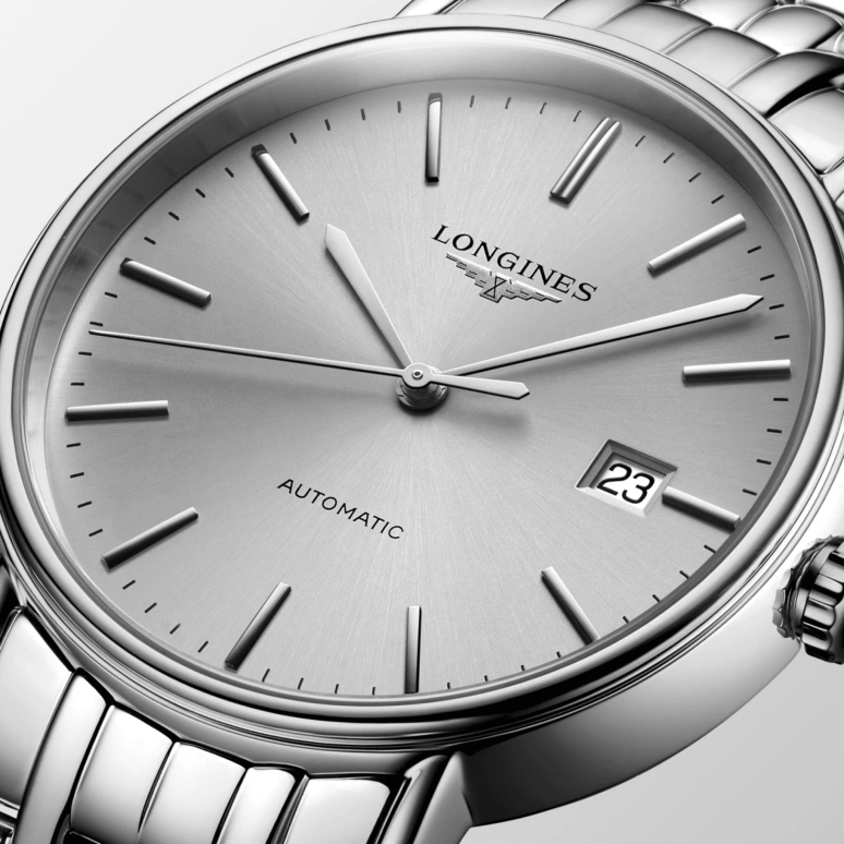 Longines,Presence 40mm,40mm,Stainless Steel,Silver,Automatic,Date,65hours,L4,L4.922.4.72.6