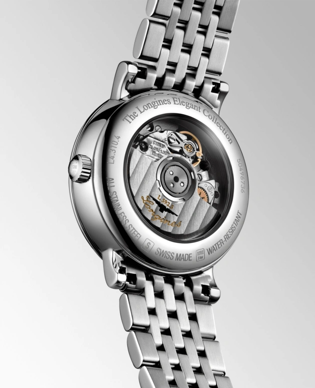 Longines,Elegant 29mm,29mm,Stainless Steel,Blue,Automatic,Day,40hours,L4,L4.310.4.90.6