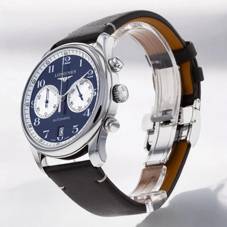 Longines,Master 40mm,40mm,Stainless Steel,Blue,Silver,Automatic,Chronograph,Day,L2,L2.629.4.99.2
