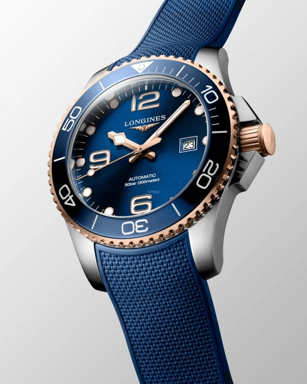 Longines,HydroConquest 43mm,43mm,Stainless Steel,Blue,Automatic,Day,64hours,L3,L3.782.3.98.9