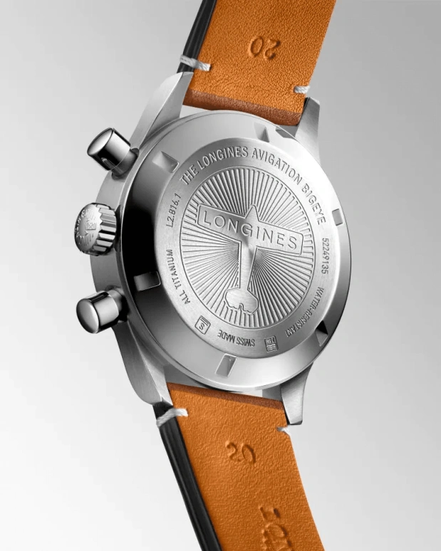 Longines,Heritage Classic 41mm,41mm,Titanium,Blue,Automatic,Chronograph,Day,Column Wheel,L2,L2.816.1.93.2