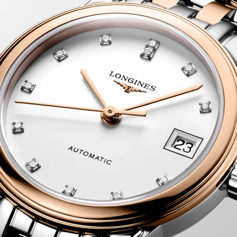 Longines,Flagship 26mm,26mm,Stainless Steel,White,Automatic,Day,40hours,L4,L4.274.3.99.7