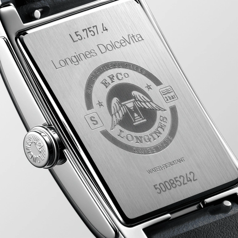 Longines,DolceVita 27.70x43.80mm,27.70x43.80mm,Stainless Steel,White,Silver,Automatic,Day,45hours,L5,L5.757.4.73.8