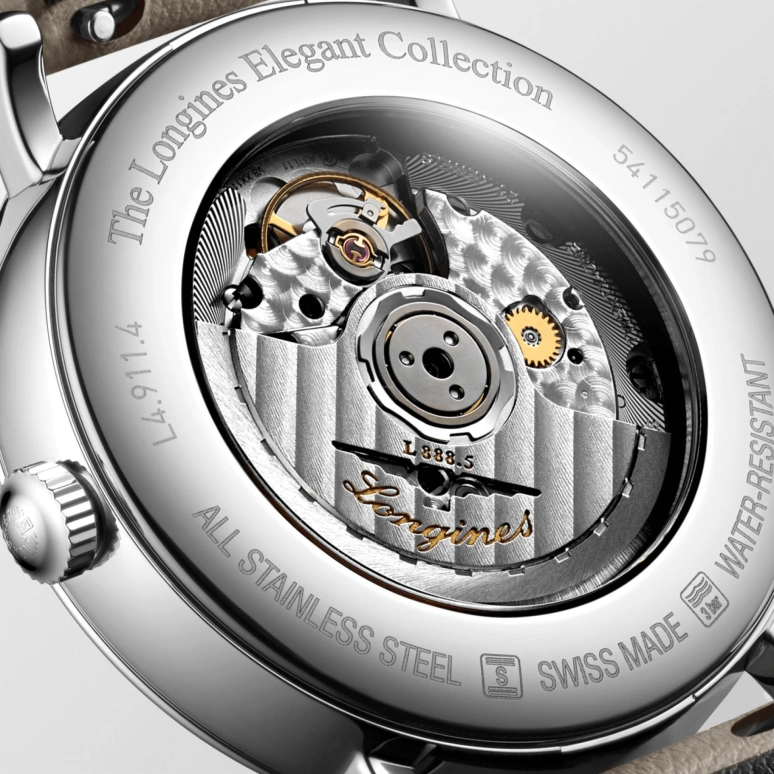 Longines,Elegant 41mm,41mm,Stainless Steel,White,Automatic,Date,64hours,L4,L4.911.4.11.0
