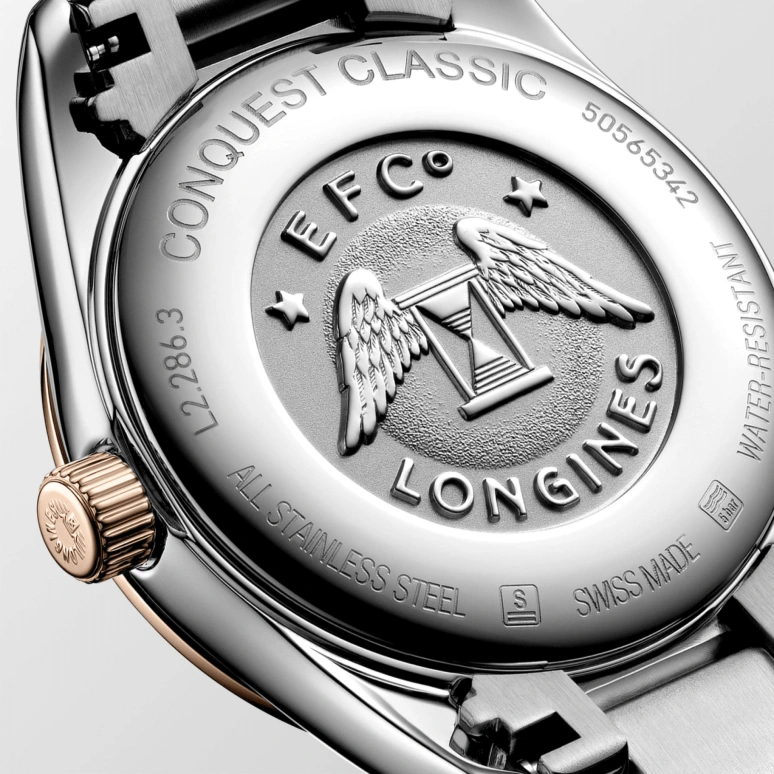 Longines,Conquest Classic 29.50mm,29.50mm,Stainless Steel,Silver,Quartz,Date,Jumping Minutes,L2,L2.286.3.72.7