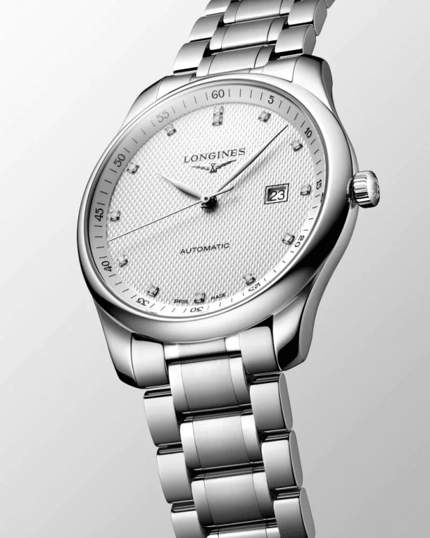 Longines,Master 42mm,42mm,Stainless Steel,White,Automatic,Chronograph,Date,L2,L2.893.4.77.6