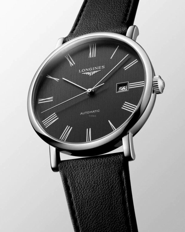 Longines,Elegant 41mm,41mm,Stainless Steel,Grey,Automatic,Date,64hours,L4,L4.911.4.71.2