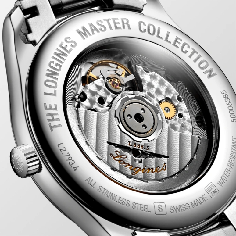 Longines,Master 40mm,40mm,Stainless Steel,Silver,Automatic,Date,65hours,L2,L2.793.4.78.6