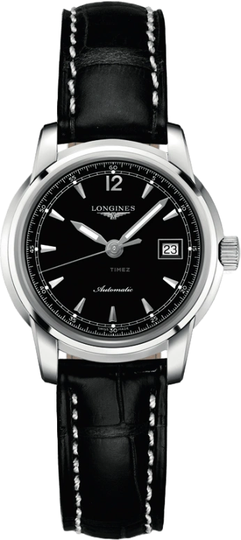 Longines,Saint Imier 30mm,30mm,Stainless Steel,Black,Automatic,Date,40hours,L2,L2.563.4.59.3