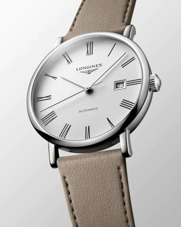 Longines,Elegant 41mm,41mm,Stainless Steel,White,Automatic,Date,64hours,L4,L4.911.4.11.0