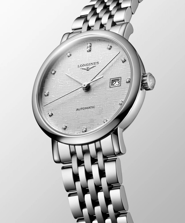 Longines,Elegant 29mm,29mm,Stainless Steel,Silver,Automatic,Day,40hours,L4,L4.310.4.79.6