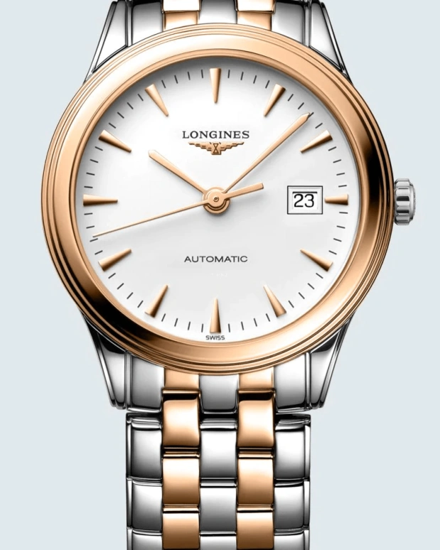 Longines,Flagship 40mm,40mm,Stainless Steel,White,Automatic,Date,64hours,L4,L4.984.3.92.7