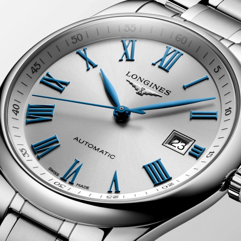 Longines,Master 40mm,40mm,Stainless Steel,Silver,Automatic,Day,64hours,L2,L2.793.4.79.6