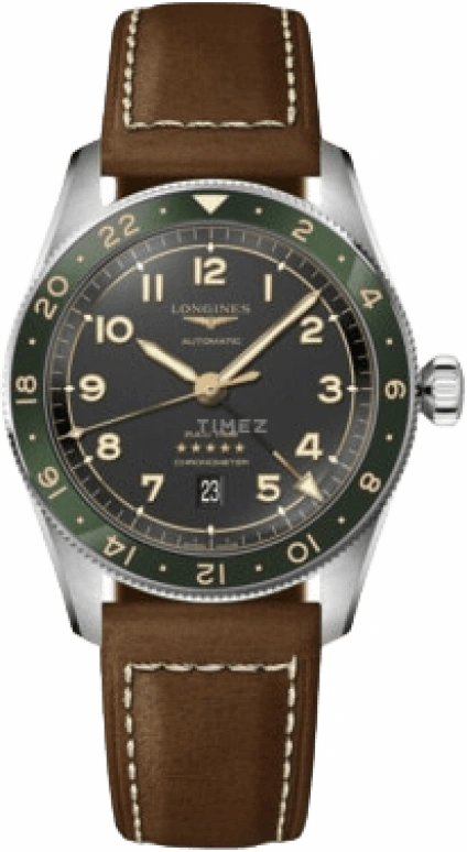 Longines,Spirit 42mm,42mm,Stainless Steel,Grey,Automatic,Date,65hours,L3,L3.812.4.63.2