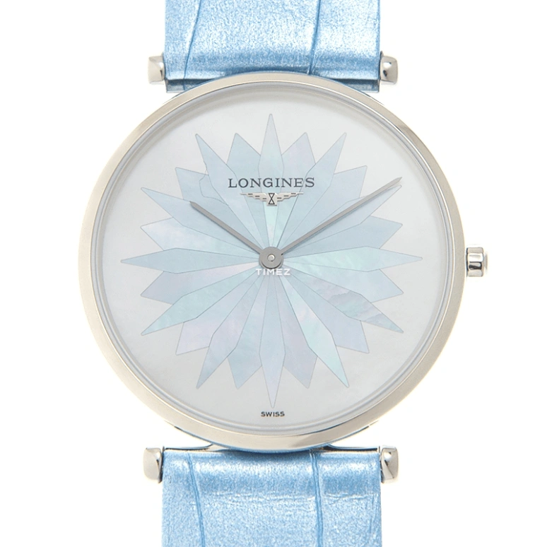 Longines,La Grande Classique 29mm,29mm,Stainless Steel,White,Blue,Quartz,In-house Caliber,Sapphire,L4,L4.512.4.03.2