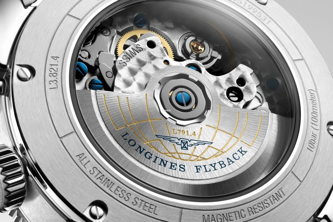 Longines,Spirit 42mm,42mm,Stainless Steel,Black,Automatic,Chronograph,Sapphire,L3,L3.821.4.53.6