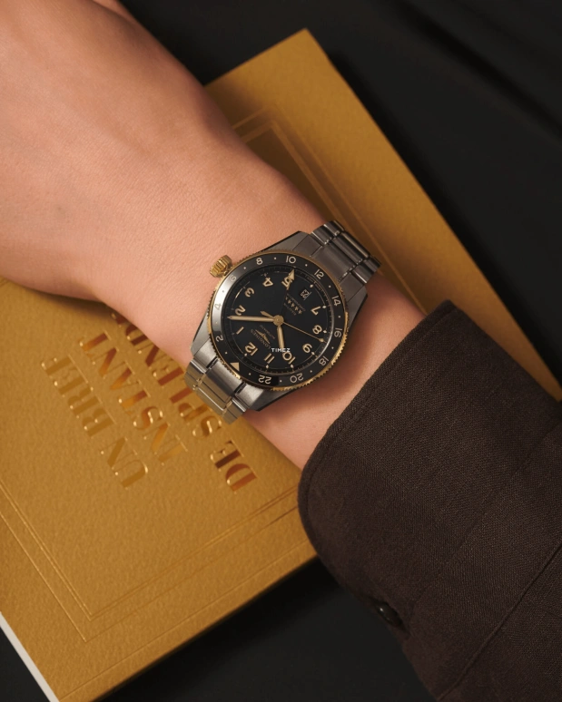 Longines,Spirit 39mm,39mm,Stainless Steel,Black,Automatic,Day,Dule Time,L3,L3.802.5.53.6
