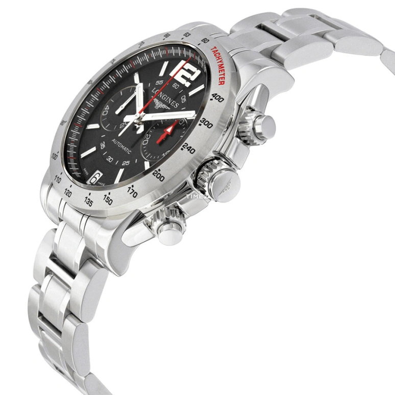 Longines,Admiral 42mm,42mm,Stainless Steel,Black,Automatic,Sapphire,Crystal Glass,L3,L3.670.4.59.6