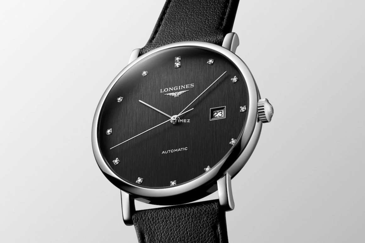 Longines,Elegant 41mm,41mm,Stainless Steel,Coal Gray,Grey,Automatic,Day,64hours,L4,L4.911.4.78.2