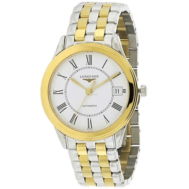 Longines,Flagship 35.60mm,35.60mm,Stainless Steel,White,Automatic,Day,42hours,L4,L4.774.3.21.7