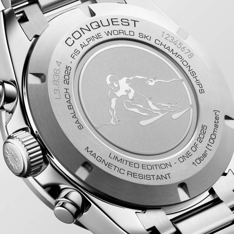 Longines,Conquest 42mm,42mm,Stainless Steel,Grey,Black,Automatic,Chronograph,Anti-magnetic,L3,L3.836.4.52.9