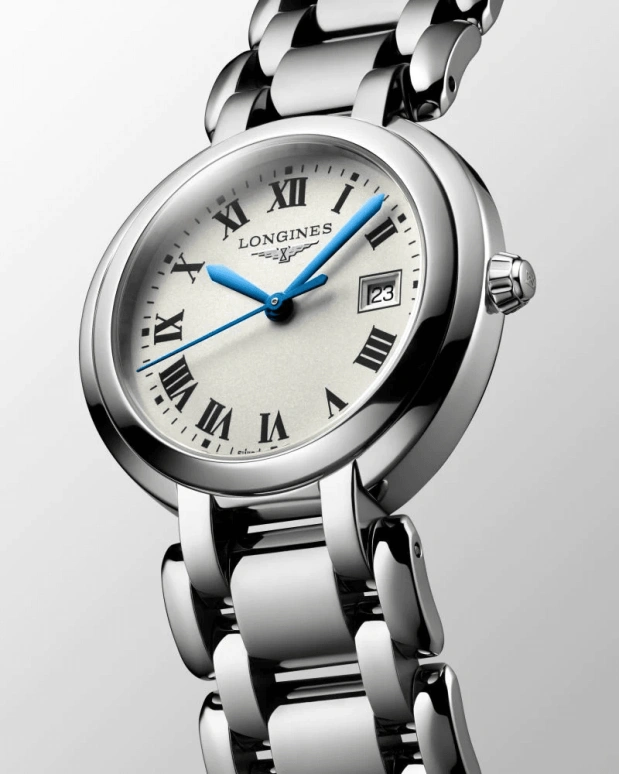 Longines,PrimaLuna 36mm,36mm,Stainless Steel,Silver,Quartz,Day,26280hours,L8,L8.122.4.71.6