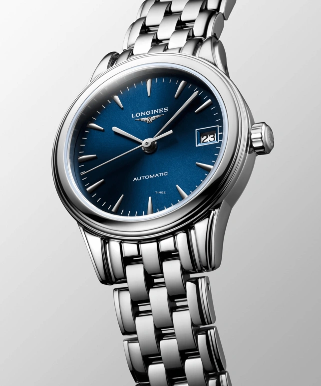 Longines,Flagship 26mm,26mm,Stainless Steel,Blue,Automatic,Day,45hours,L4,L4.274.4.92.6