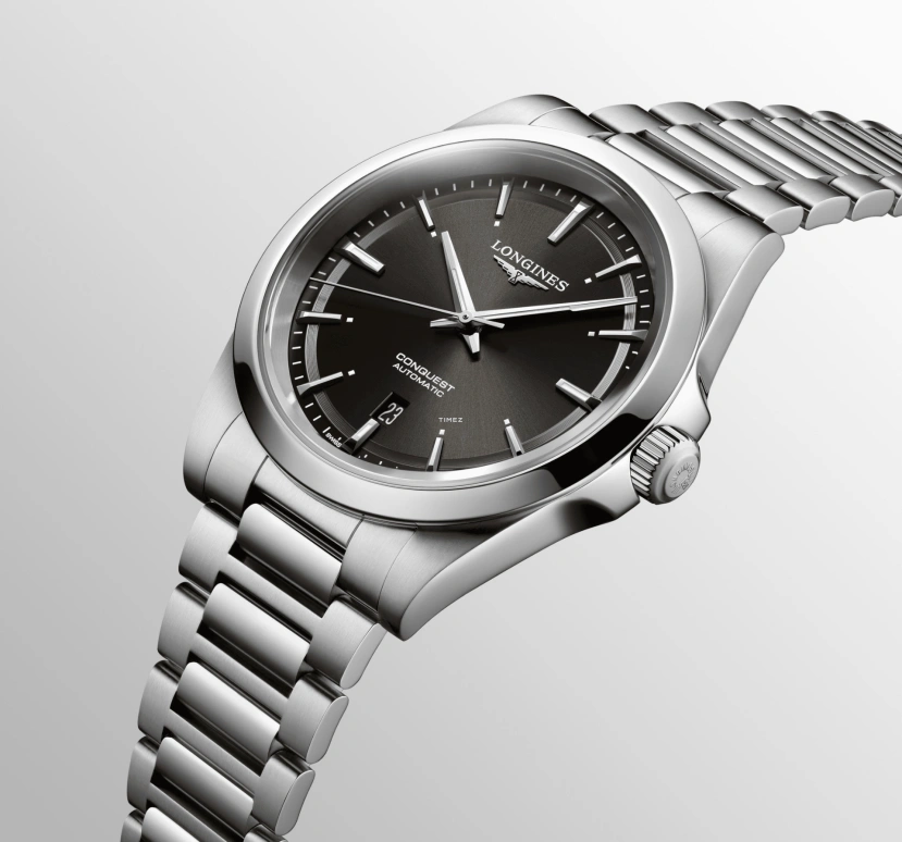 Longines,Conquest 41mm,41mm,Stainless Steel,Black,Automatic,Day,72hours,L3,L3.830.4.52.6