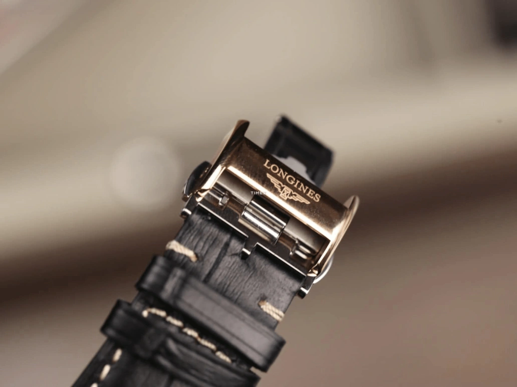 Longines,Flagship 40mm,40mm,Rose Gold,White,Automatic,Chronograph,Day,L4,L4.796.8.72.2