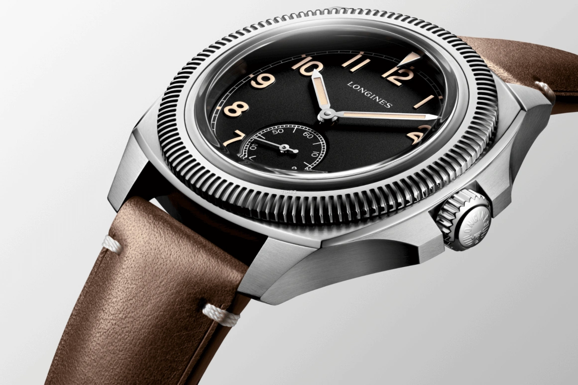 Longines,Heritage Avigation 43mm,43mm,Stainless Steel,Black,Automatic,72hours,In-house Caliber,L2,L2.838.4.53.9