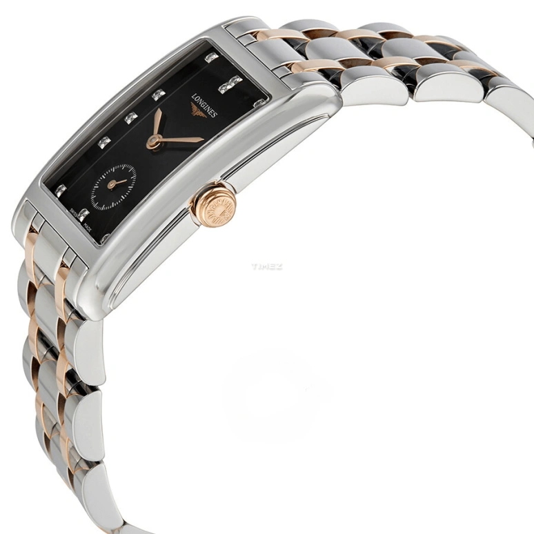 Longines,DolceVita 23x37mm,23x37mm,Stainless Steel,Black,Quartz,26280hours,In-house Caliber,L5,L5.512.5.57.7