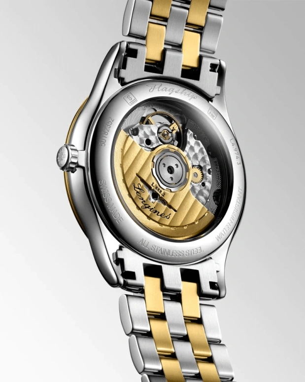 Longines,Flagship 38.50mm,38.50mm,Stainless Steel,White,Automatic,Day,65hours,L4,L4.974.3.27.7