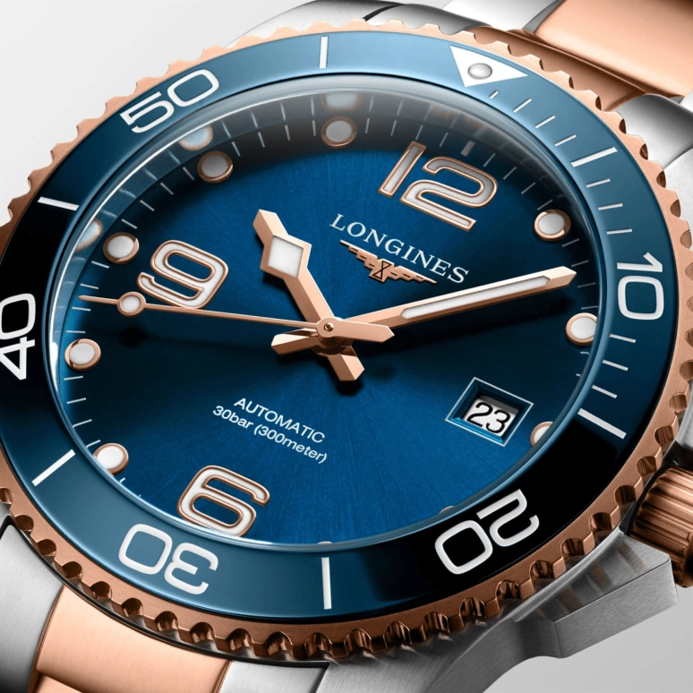 Longines,HydroConquest 41mm,41mm,Stainless Steel,Blue,Automatic,Day,72hours,L3,L3.781.3.98.7