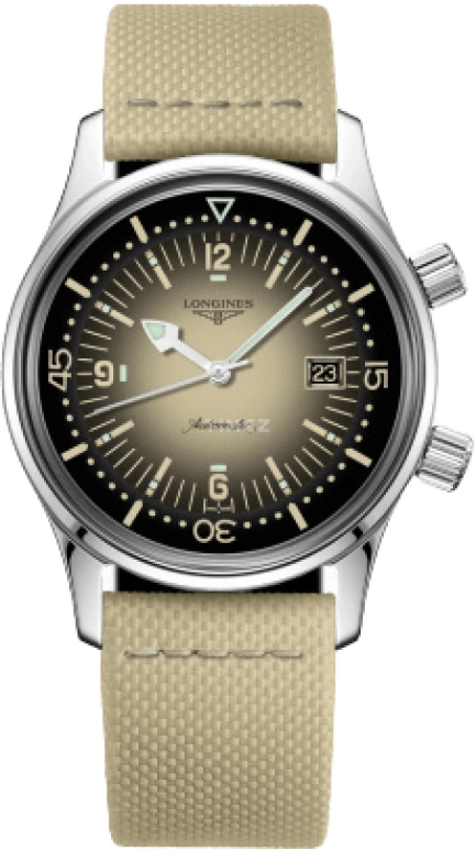 Longines,Heritage Classic 36mm,36mm,Stainless Steel,Beige,Automatic,Date,40hours,L3,L3.374.4.30.2
