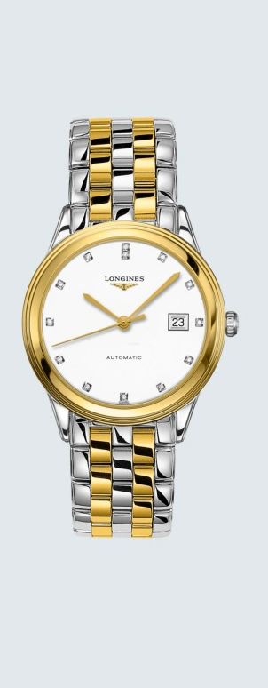 Longines,Flagship 38.50mm,38.50mm,Stainless Steel,White,Automatic,Day,65hours,L4,L4.974.3.27.7
