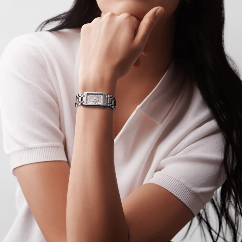 Longines,DolceVita 20.80mm,20.80mm,Pink Gold,Stainless Steel,White,Quartz,Day,26280hours,L5,L5.255.5.75.7