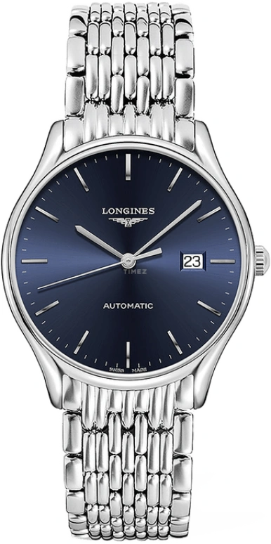 Longines,Lyre 40mm,40mm,Stainless Steel,Blue,Automatic,Date,64hours,L4,L4.961.4.92.6